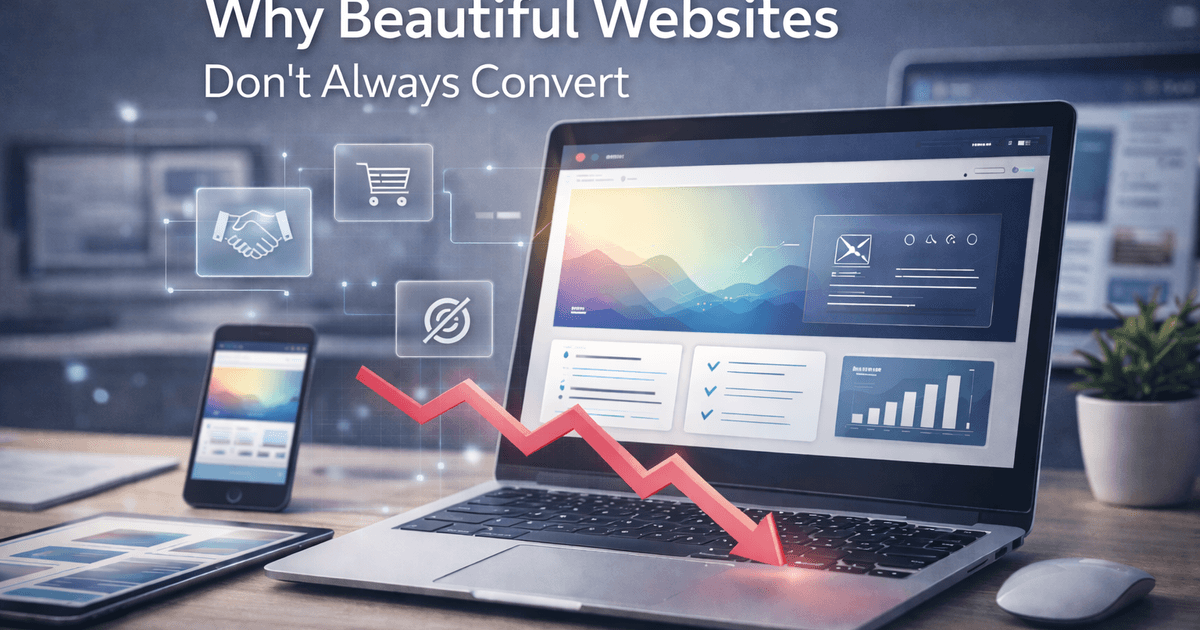 why beautiful websites don/t always convert