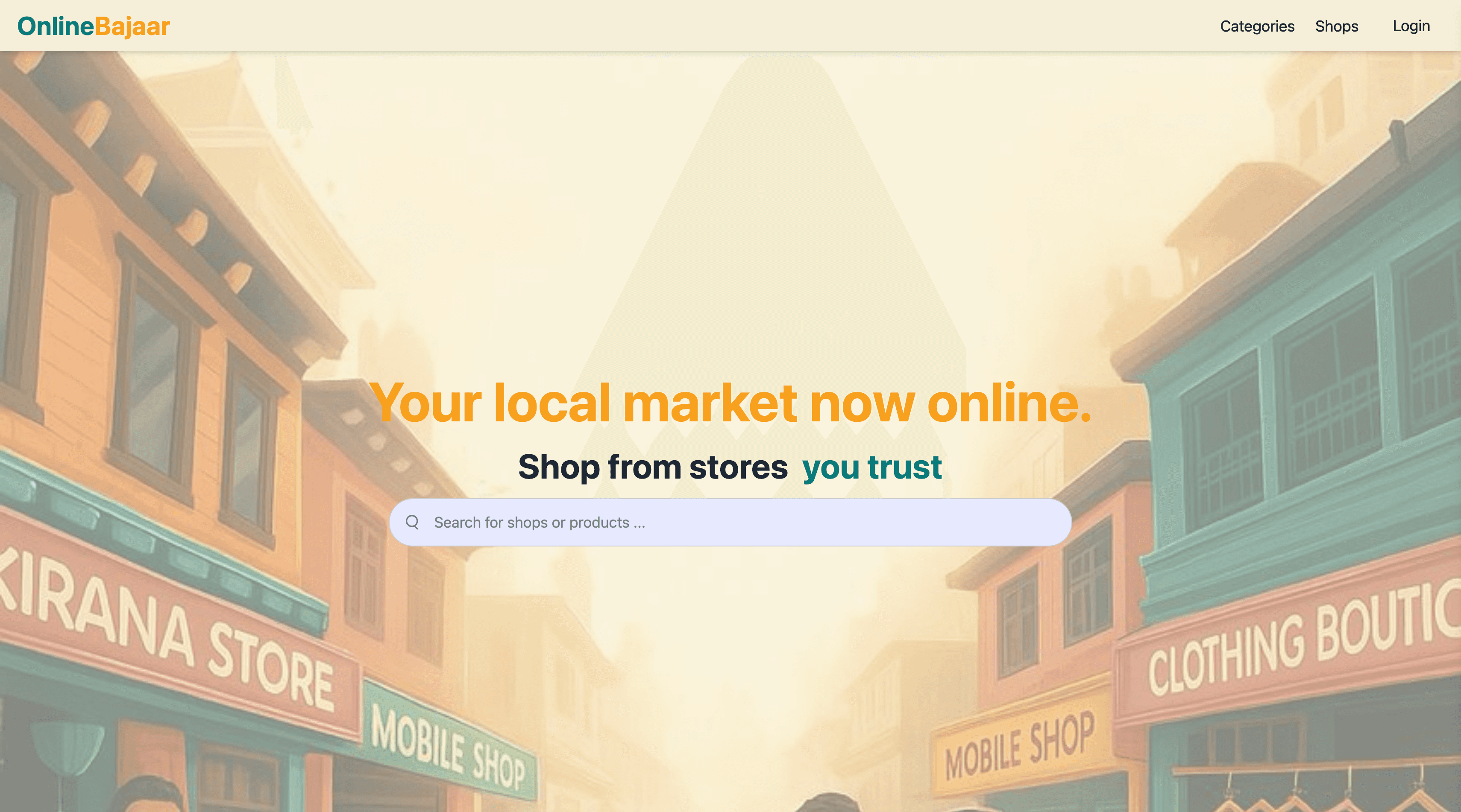 Onlinebajaar Website
